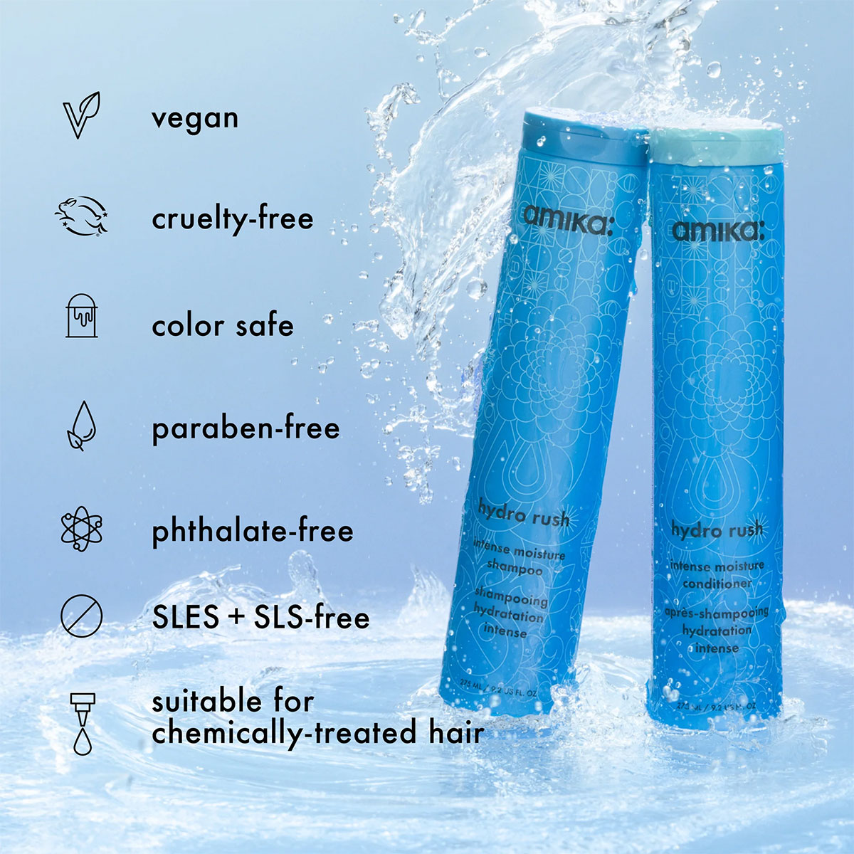 Amika - Hydro Rush Intense Moisture Conditioner - 1000 ml 7