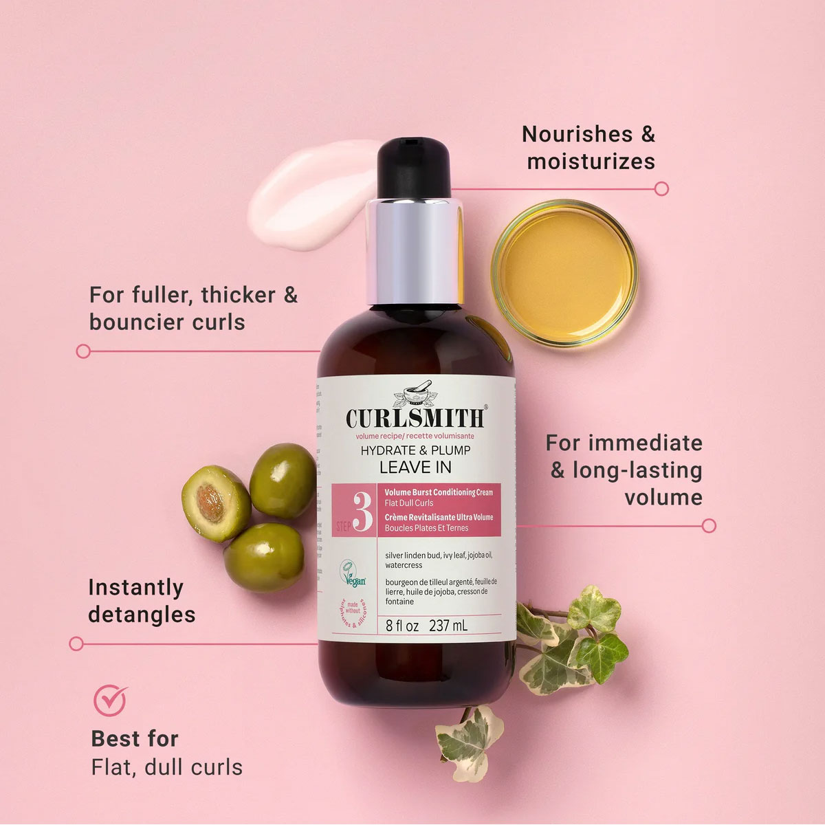 Curlsmith - Hydrate And Plump Leave In - 237 ml 3