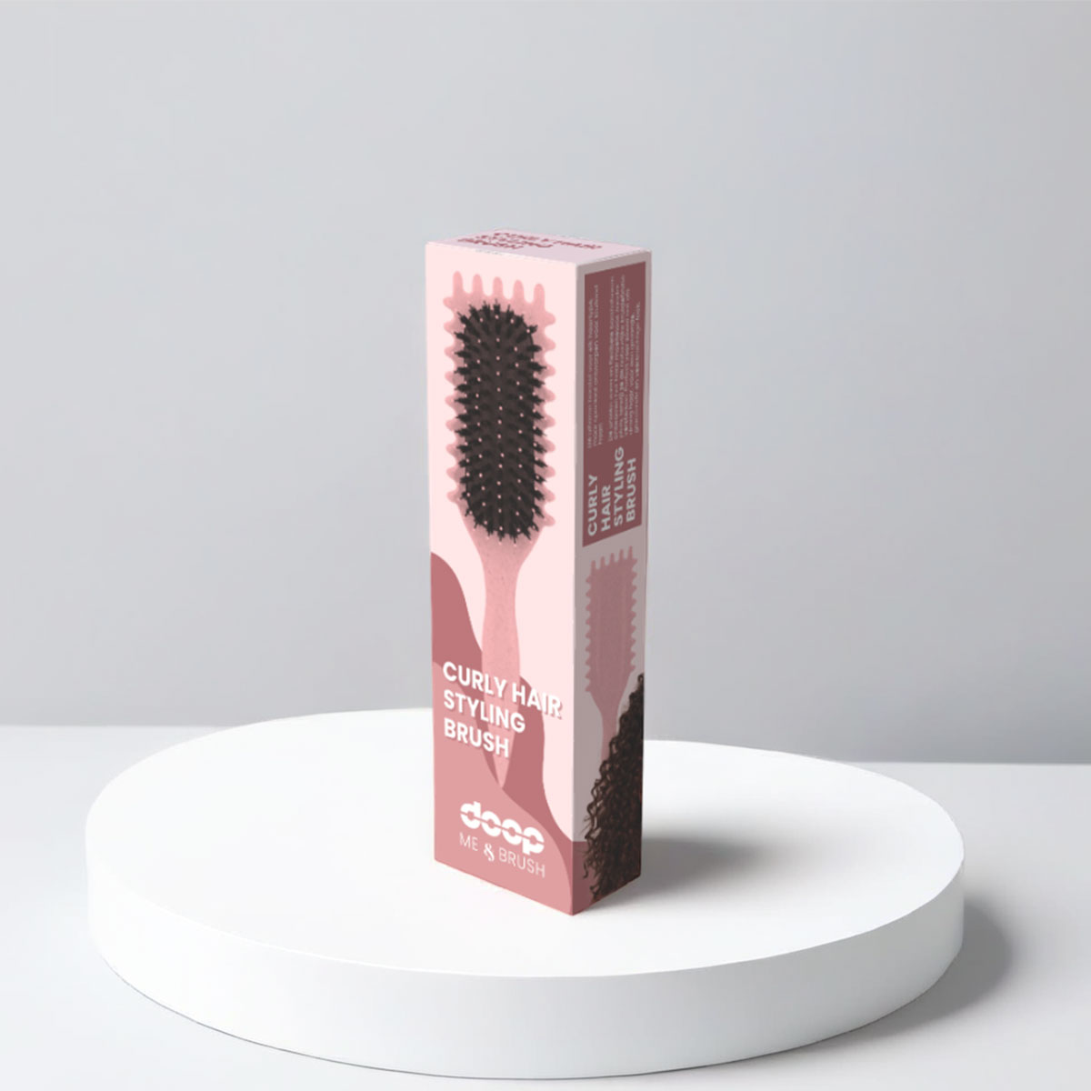 doop - Me & Brush Curly Hair Styling Roze 3