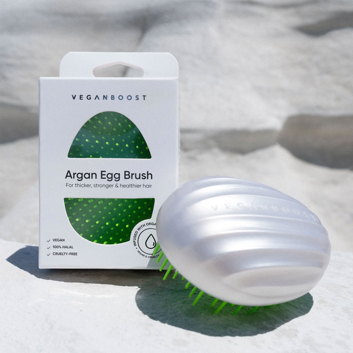 Veganboost - Egg Brush Argan Oil - Groen 3