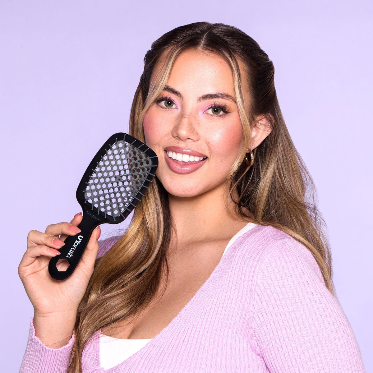 UNbrush - Detangling Hair Brush - Moonlight Grey 2
