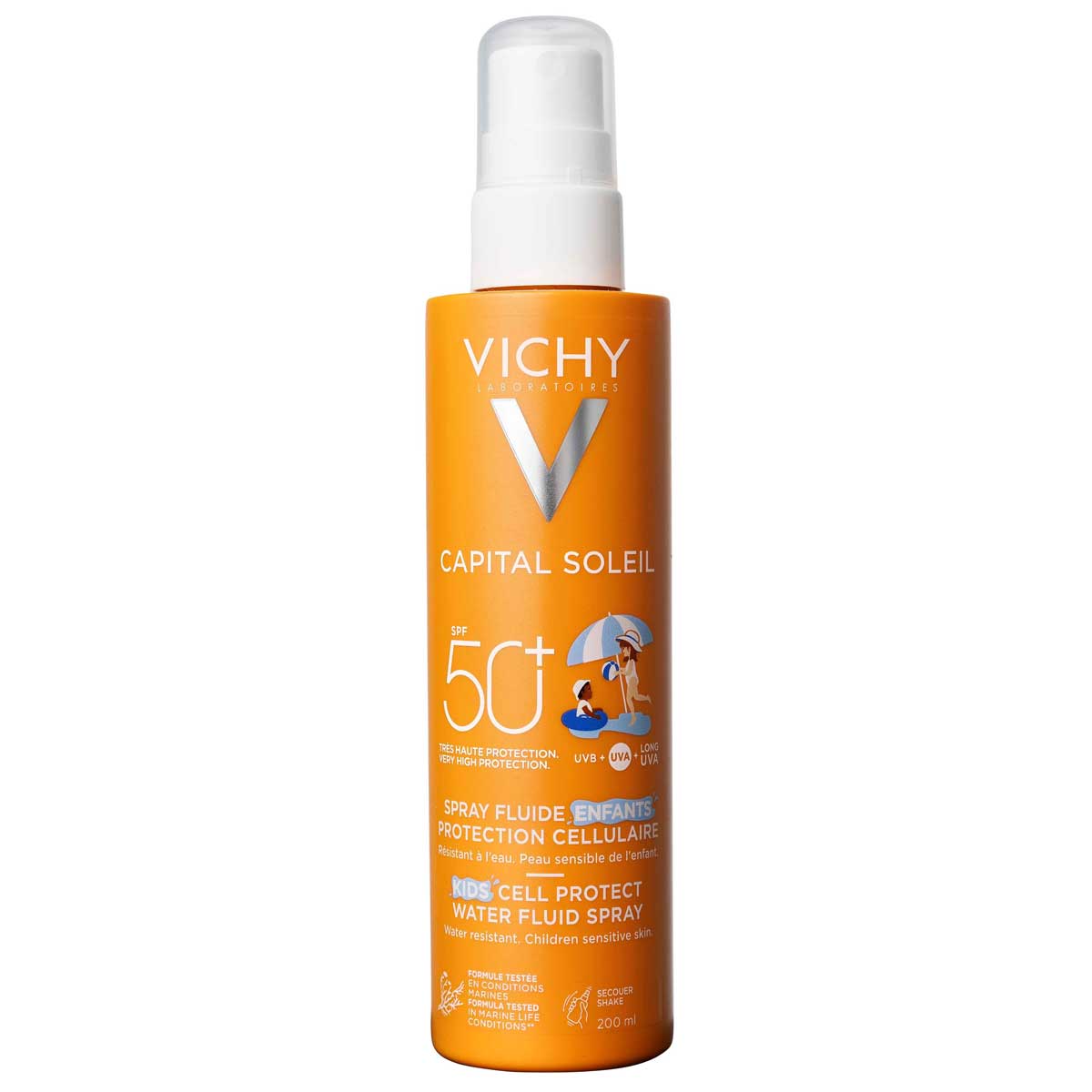 Vichy - Capital Soleil Fluide Enfants Protection Spray Kids SPF50+ Zonnebrandspray voor kinderen - 200 ml 1