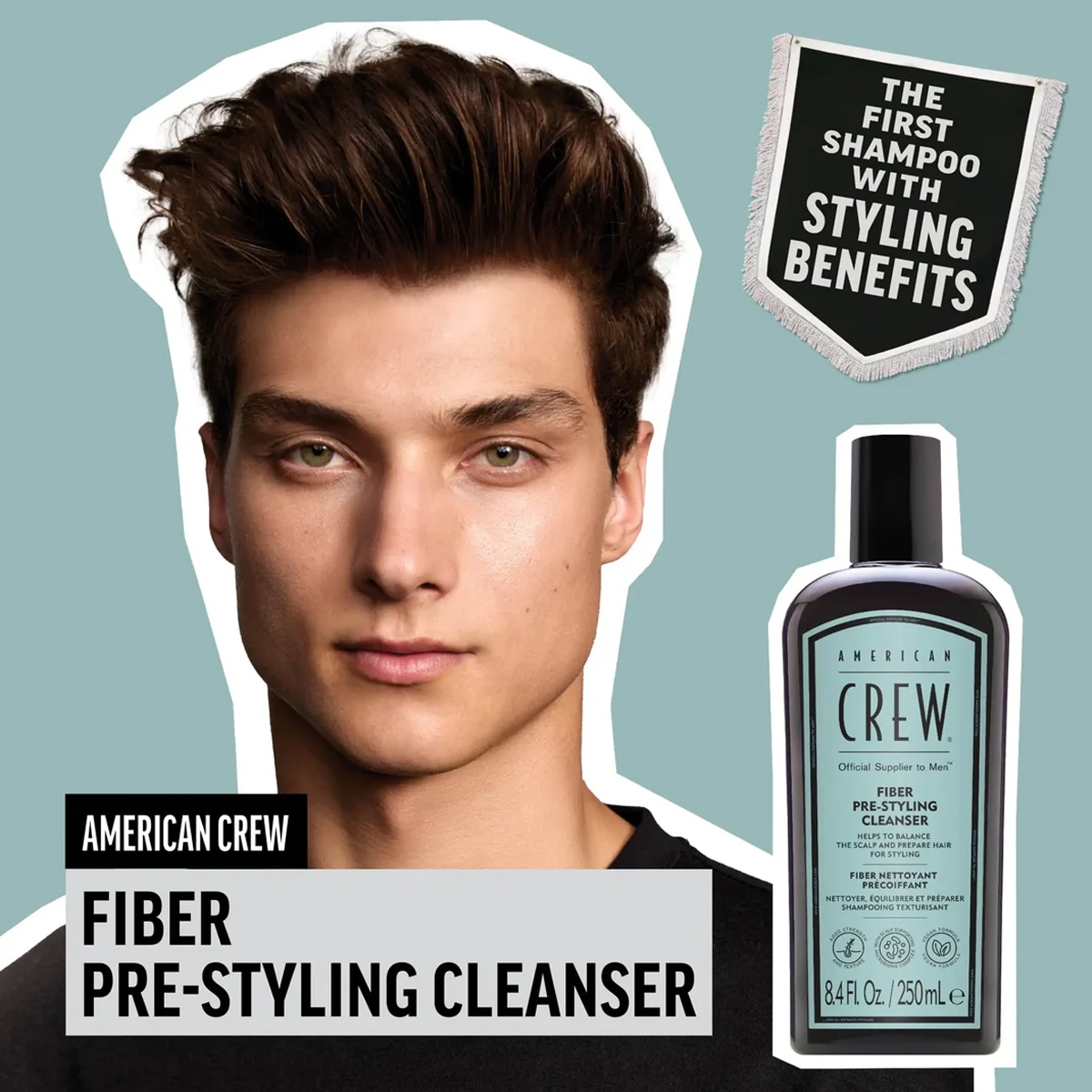 American Crew - Fiber Shampoo - 250 ml 3