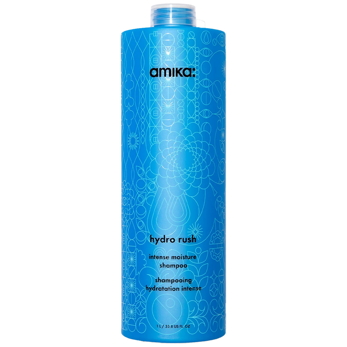 Amika - Hydro Rush Hydrating Shampoo - 1000 ml 1
