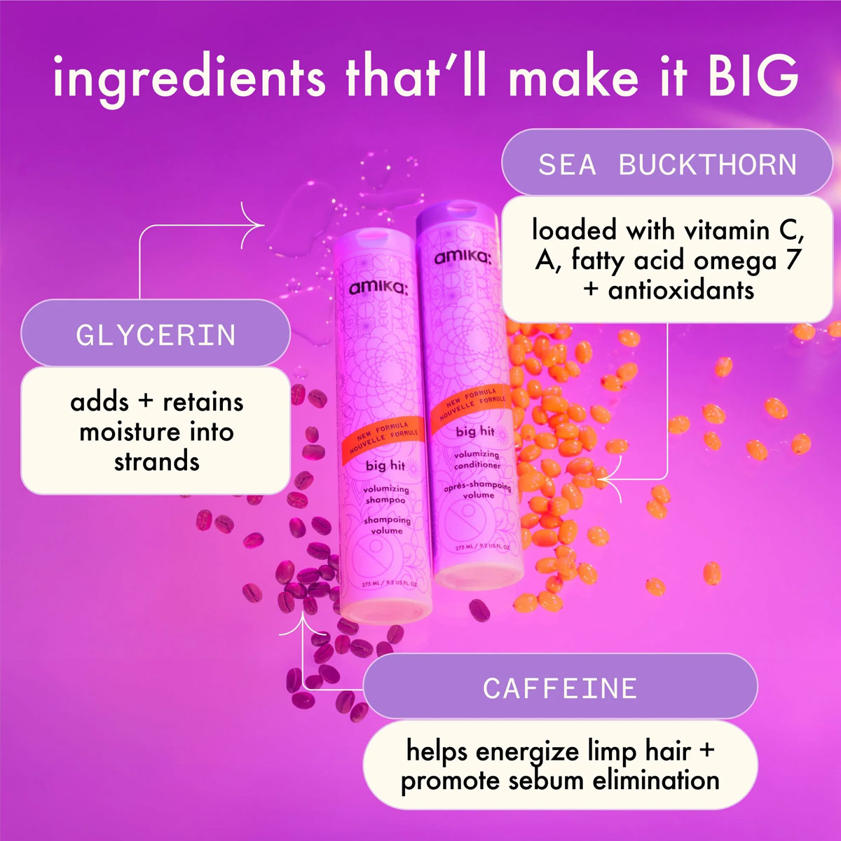 Amika - Big Hit Volumizing Conditioner - 275 ml 2