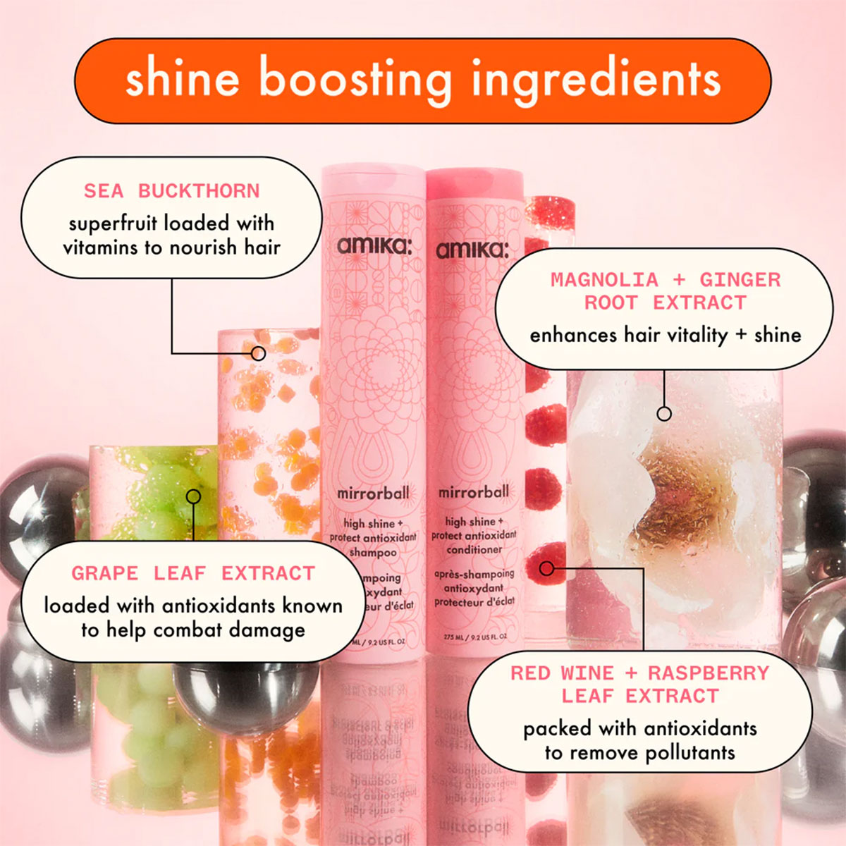 Amika - Mirrorball High Shine & Protect Conditioner - 275 ml 6