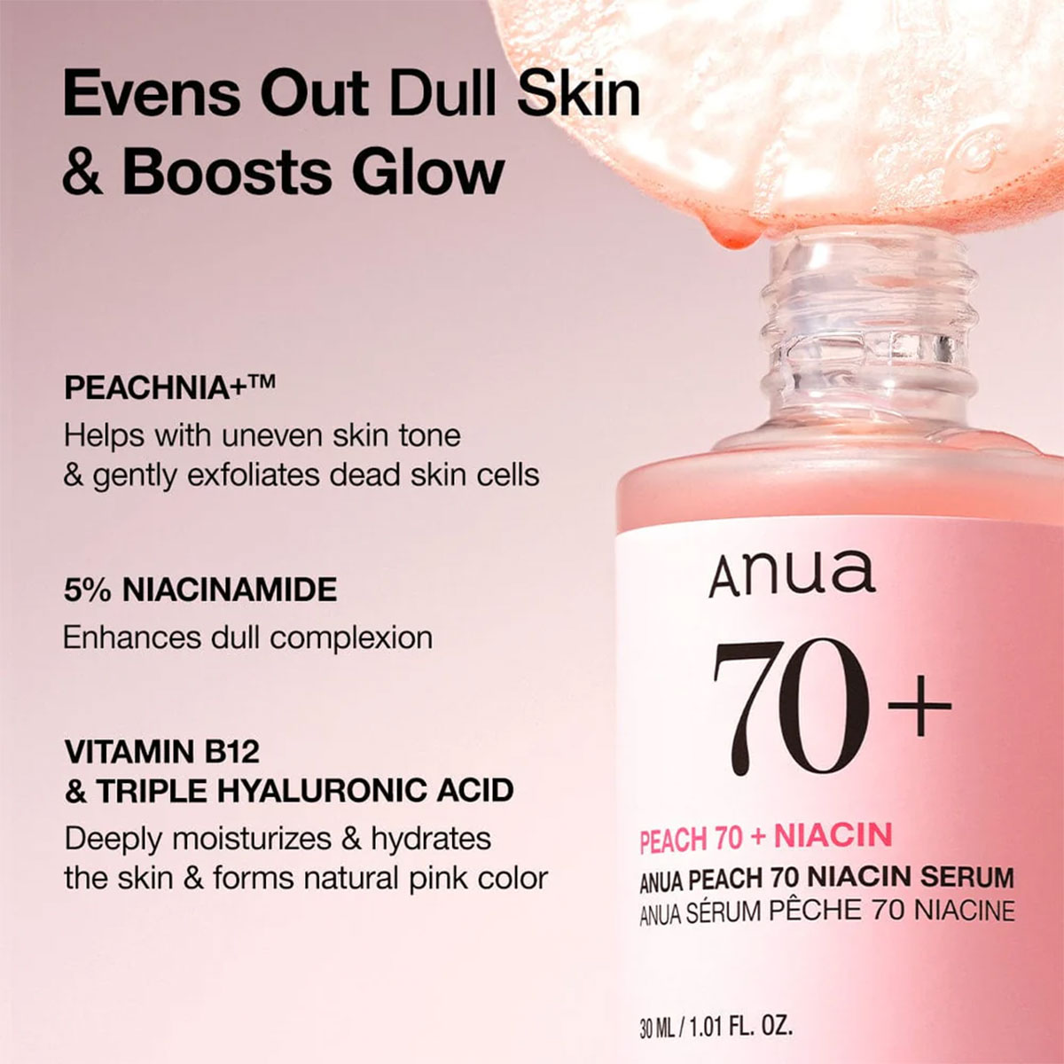 Anua - Peach 70 Niacin Serum - 30 ml 5