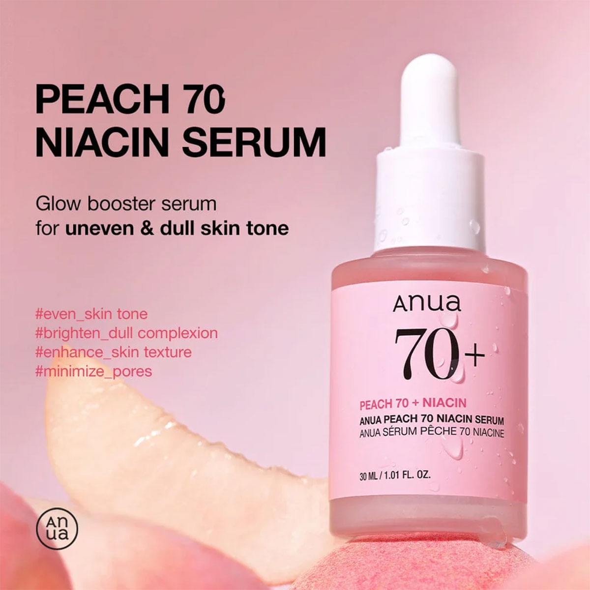 Anua - Peach 70 Niacin Serum - 30 ml 2