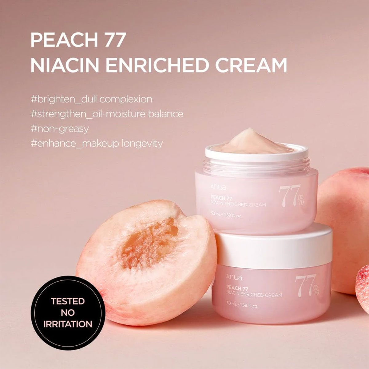 Anua - Peach 77 Niacin Enriched Cream - 50 ml