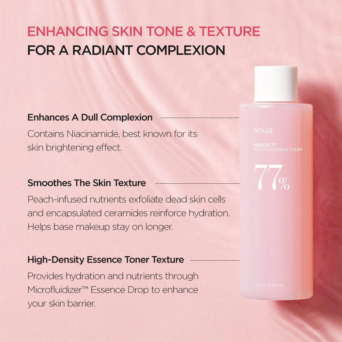 Anua - Peach 77 Niacin Essence Toner - 250 ml 4