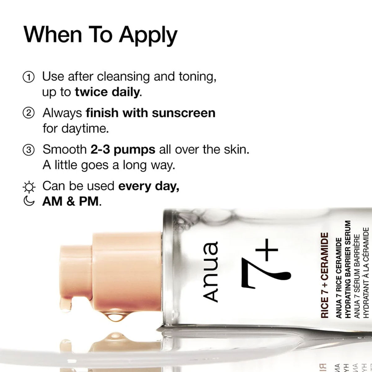 Anua - Rice Ceramide Hydrating Barrier Serum - 50 ml 4