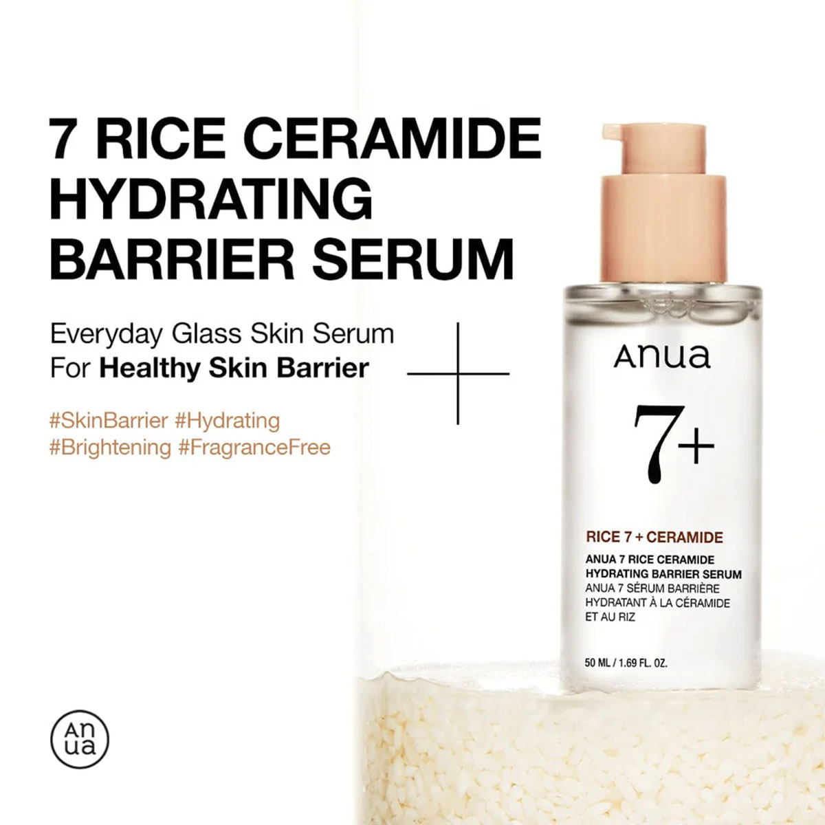 Anua - Rice Ceramide Hydrating Barrier Serum - 50 ml 2