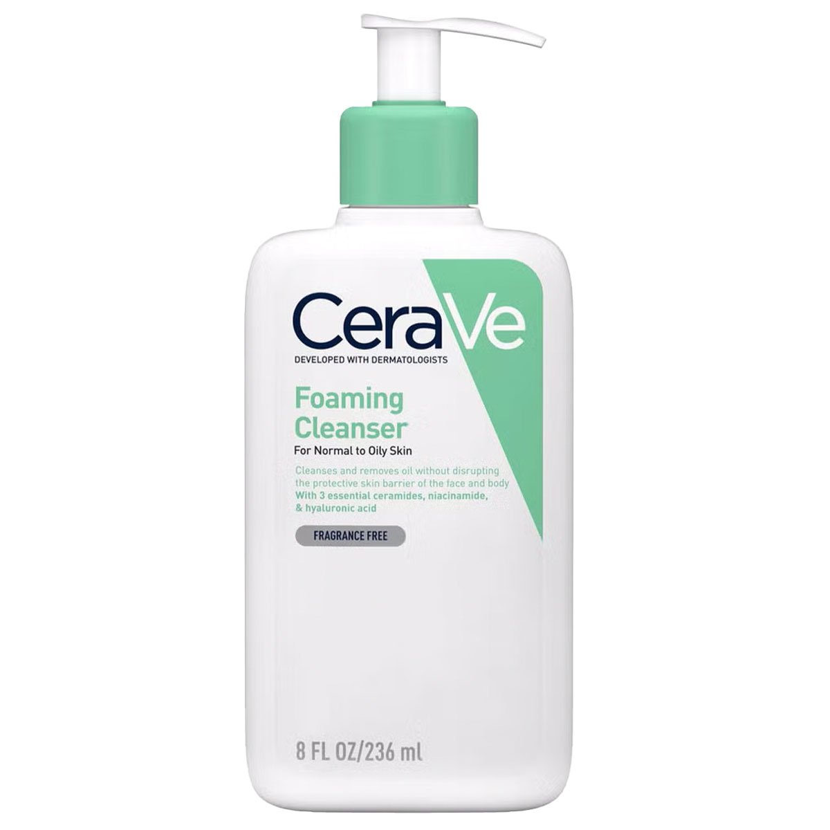 CeraVe - Schuimende Cleanser met Niacinamide voor Normale tot Vettige Huid - 236 ml
