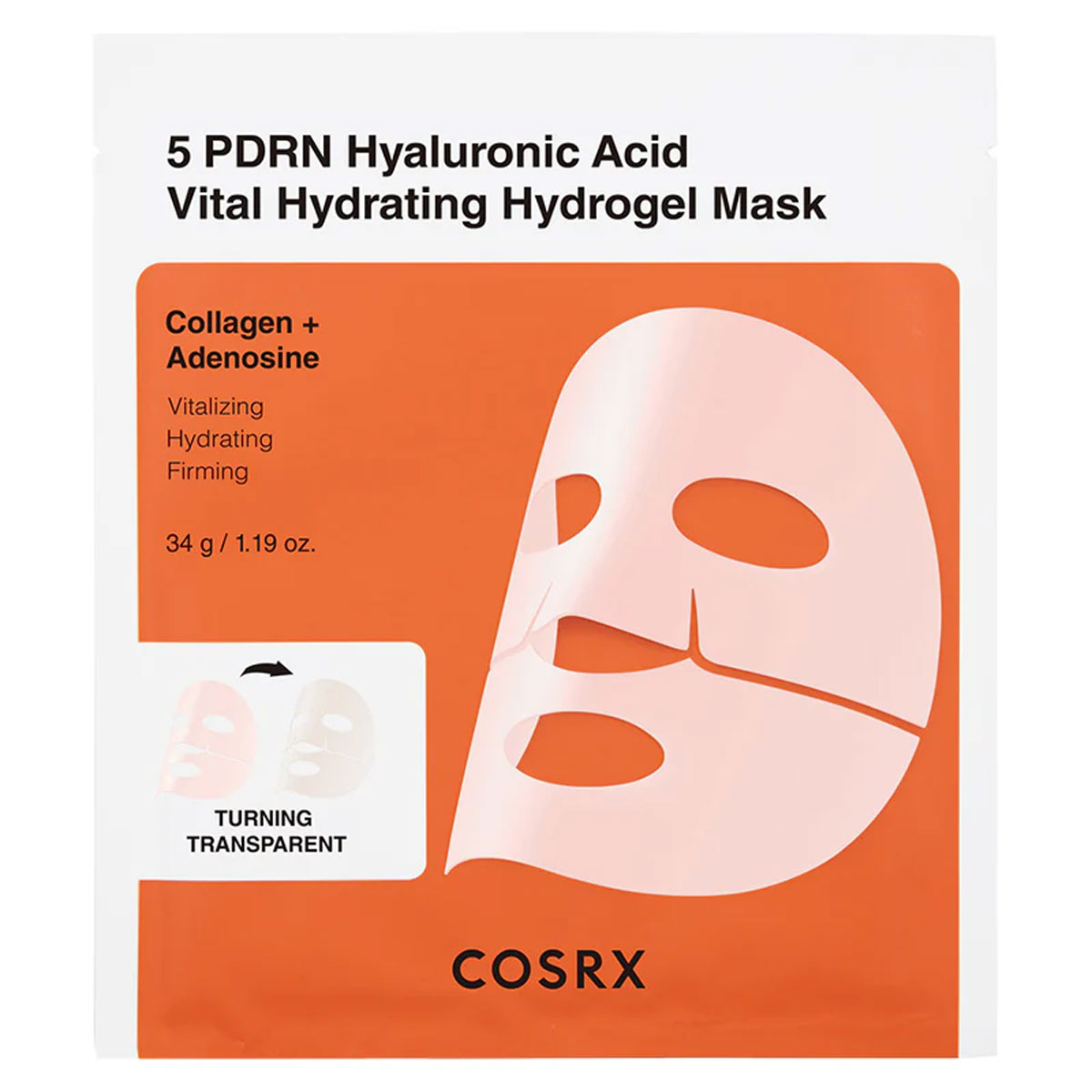 COSRX – 5 PDRN Hyaluronic Acid Vital Hydrating Hydrogel Mask – 34 gr 1