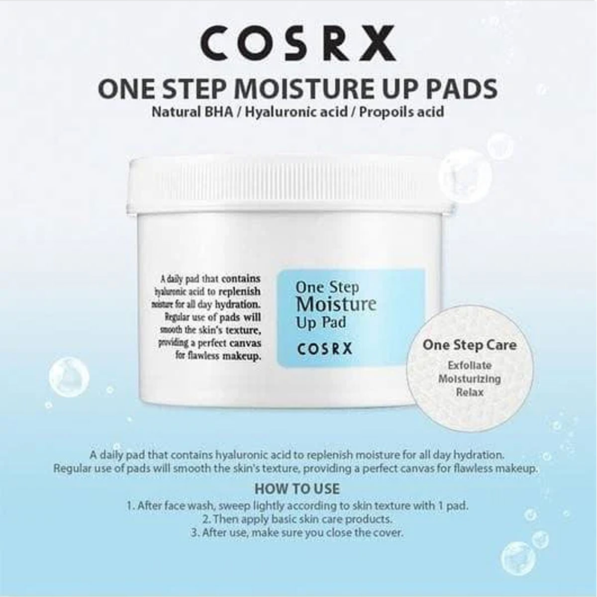 COSRX - One Step Moisture Up Pad 2