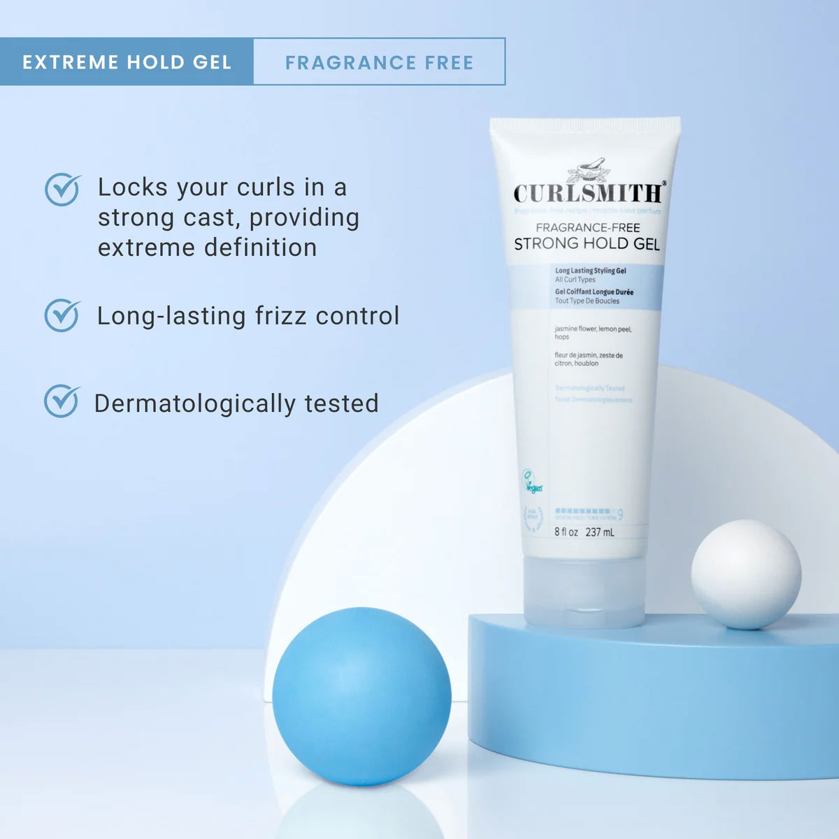 Curlsmith - Fragrance Free Strong Hold Gel - 237 ml 5