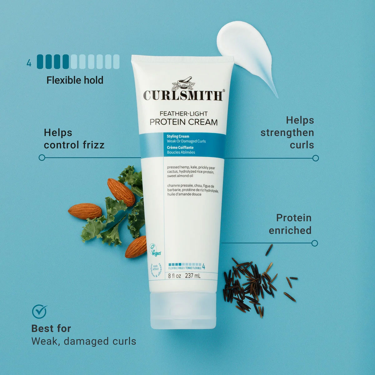 Curlsmith - Feather Light Protein Cream - 237 ml 4
