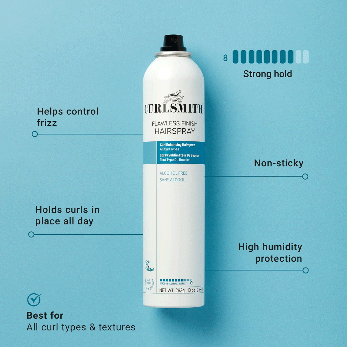 Curlsmith - Flawless Finish Hairspray Strong Hold - 283 ml 2