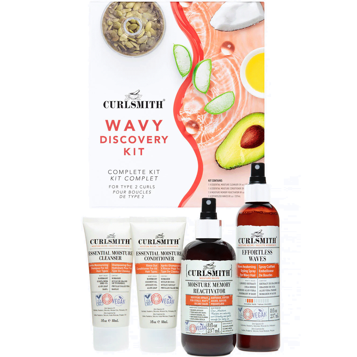 Curlsmith Wavy Wash Day Discovery Kit 1