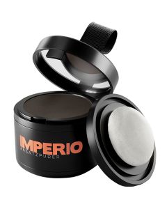 Imperio Uitgroeipoeder open potje met spiegel en fluwelen applicator
