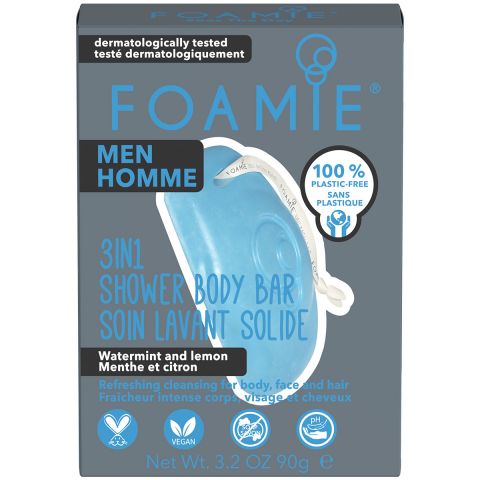 Foamie - Men - 3-In-1 Bar - Ocean Breeze - 90 gr