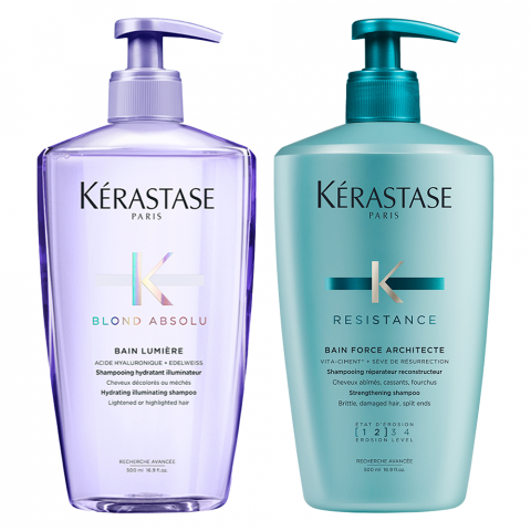 Kérastase - Blond Absolu Lumière en Résistance Force Architecte - Shampoo - Voordeelset 