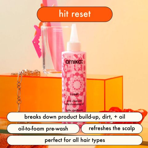 Amika - Reset Pink Charcoal Scalp Cleansing Oil - 200 ml