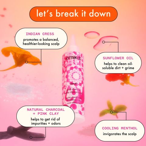 Amika - Reset Pink Charcoal Scalp Cleansing Oil - 200 ml