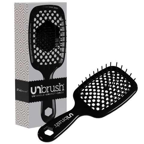 UNbrush - Detangling Hair Brush - Midnight Black