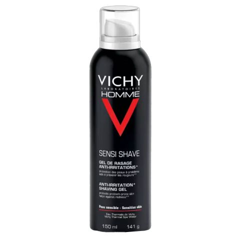Vichy - Homme Anti-irritation Shaving Gel Scheergel voor de Gevoelige Huid - 150 ml