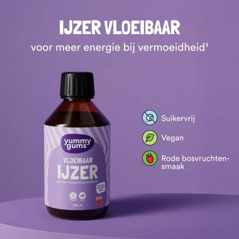 Yummygums - Vloeibaar IJzer - 250 ml