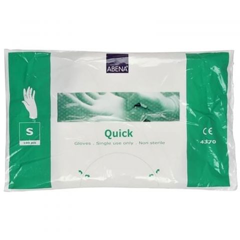 Abena Quick Wegwerphandschoenen Small - 100 stuks (Single Use) | haarshop.nl