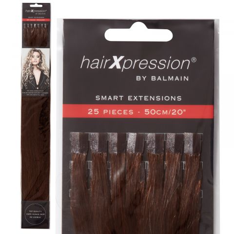 Balmain - HairXpression extensions - Darks - Straight 25 stuks 50 cm