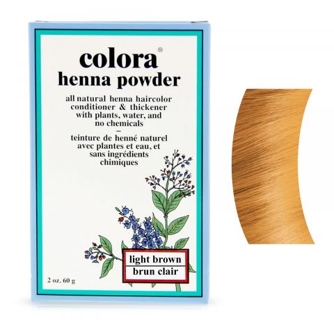 Colora Henna - Kleurpoeder - Light Brown - 60 gr