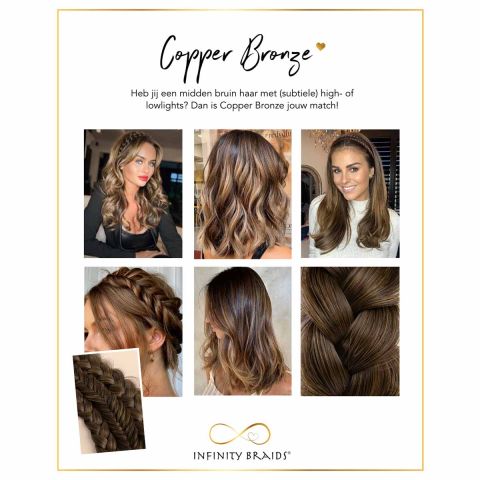 Infinity Braids - Jolie Copper Bronze