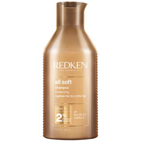 Redken - All Soft Shampoo Hydraterende Shampoo voor Droog Haar - Maakt Haar Zacht & Soepel