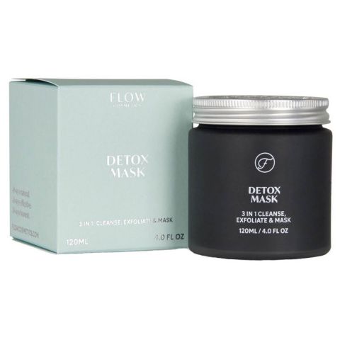 Flow - Detox Mask 3-in-1 - Reinigend & Exfoliërend Masker - 120 ml