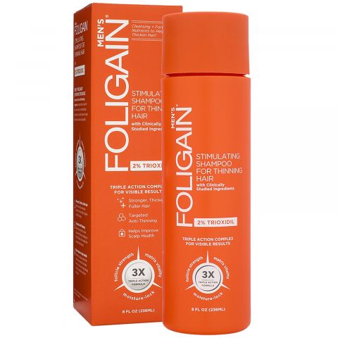 Foligain - Men - Stimulating Shampoo for Thinning Hair - 2% Trioxidil - 236 ml