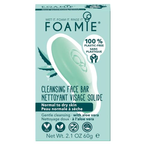 Foamie - Cleansing Face Bar - Aloe You Vera Much - 60 gr