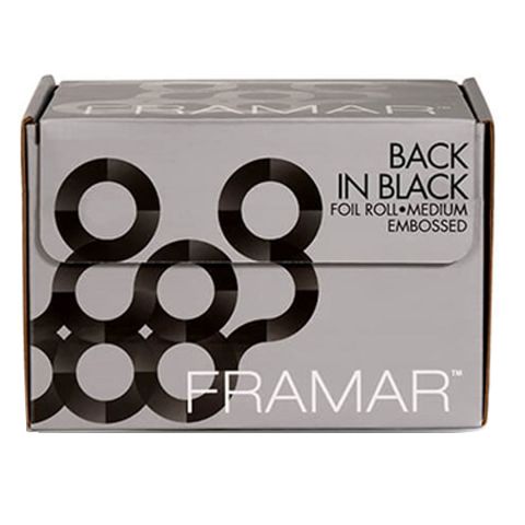 Framar - Back In Black Haarverf Folie Embossed Medium - 98 m