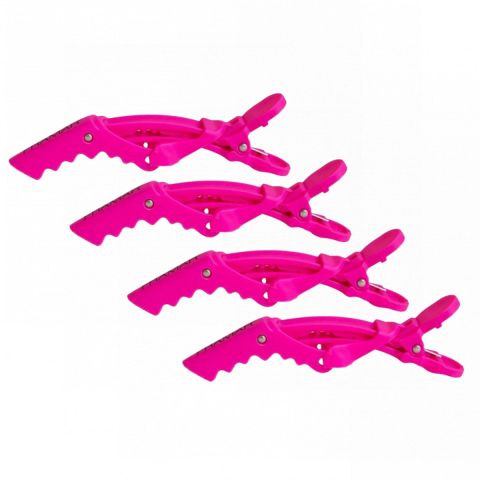 Framar - Gator Grips Haarclips - Roze 4 st