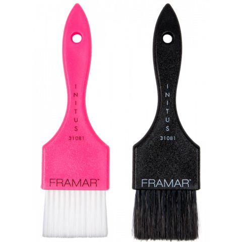 Framar - Power Painter Haarverf Kwasten - Roze en Zwart