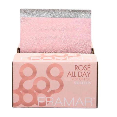 Framar - Rosé Goud Haarverf Folie Pop-up 500 Sheets - 13x28 cm