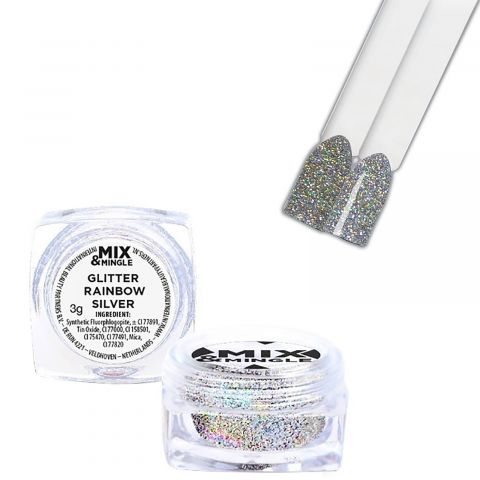 ibp - Mix & Mingle Glitter - Rainbow Silver - 3 gr