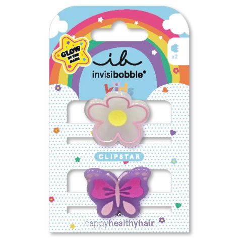 Invisibobble - Clipstar Glow Kids - Happy Flower