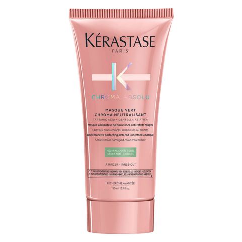 Kérastase - Chroma Absolu Masque Vert Neutralisant Haarmasker voor Donker Haar - 150 ml
