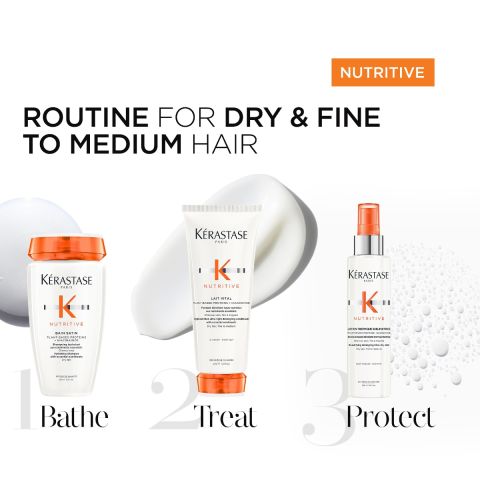 Kérastase - Nutritive Shampoo + Conditioner + Leave-in - Voordeelset voor Droog & Fijn tot Medium Haar