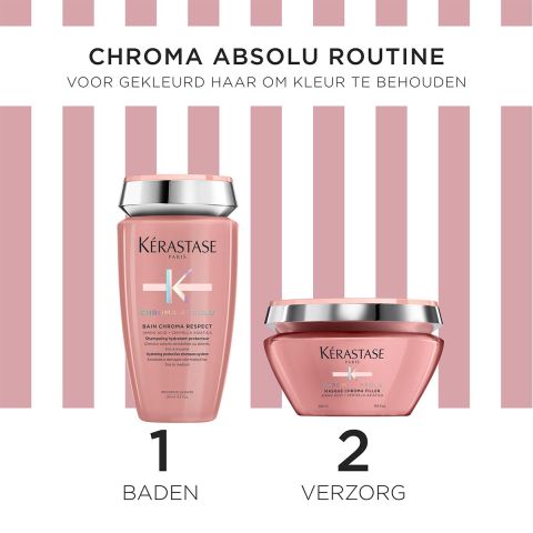 Kérastase - Chroma Absolu Cadeauset Duo Limited Edition Shampoo 250 ml & Masker 200 ml voor Gekleurd Haar
