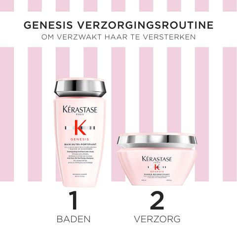 Kérastase - Genesis Cadeauset Duo Limited Edition Shampoo 250 ml & Masker 200 ml voor Verzwakt en Droog Haar