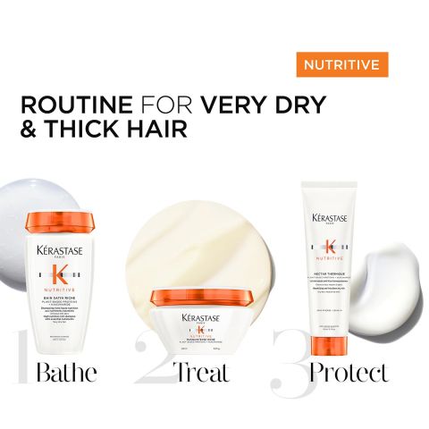 Kérastase - Nutritive Shampoo + Masker + Leave-in - Voordeelset voor zeer droog & dik haar